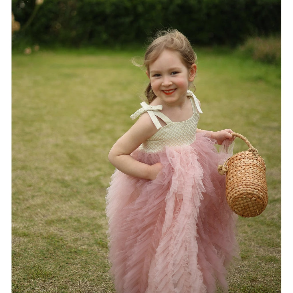 Rose Blossom Tulle Princess Gown