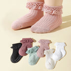 Lacy Ruffle Baby Tube Socks (6-Pack)